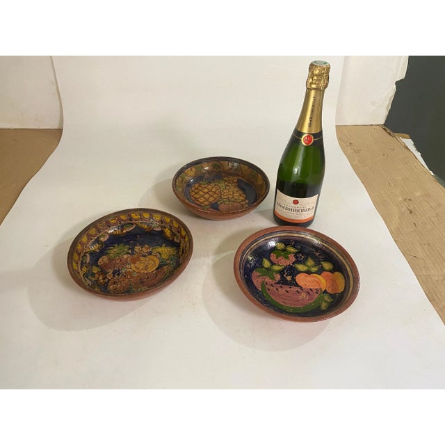 Faience Plates, Portugal, 20th Century, Set of 3 For Sale - Image 7 of 8