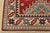 Kazak Runner 2’7” X 6’5” Red Wool Tribal Hand-Knotted Oriental Rug For Sale - Image 9 of 12