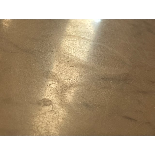 1940s Kimball Victorian Lyre Harp Marble Coffee Table For Sale - Image 17 of 18