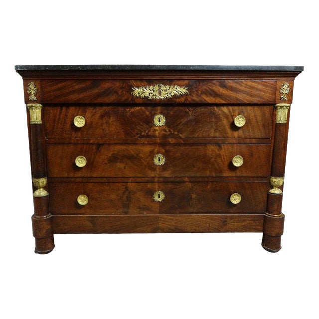 Empire Commode in Mahogany For Sale