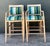 Royal Blue Vintage Carved Dolphin and Fabric Bar Stools - Set of 4 For Sale - Image 8 of 12