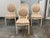 Design Plus Gallery presents a Set of Four Louis XVI-Style Side Chairs from Ethan Allen. This set showcases oval...