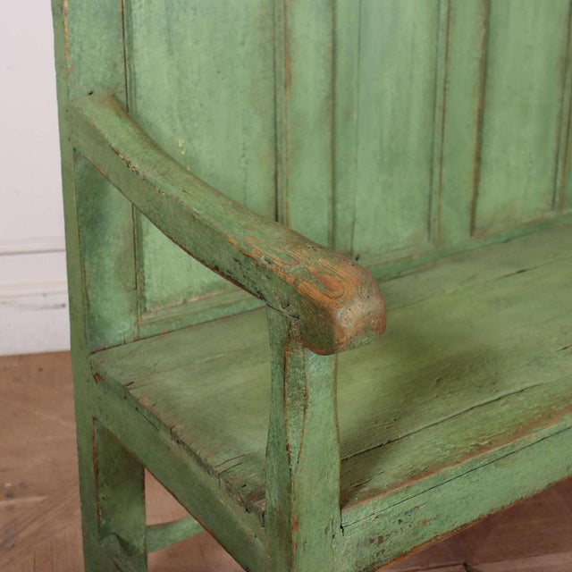 Wood Vintage Welsh Farmhouse Bench in Pine For Sale - Image 7 of 12