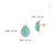 8.88ct Sleeping Beauty Turquoise Solitaire Halo Diamond 14k Gold Earrings- A Pair For Sale - Image 12 of 15