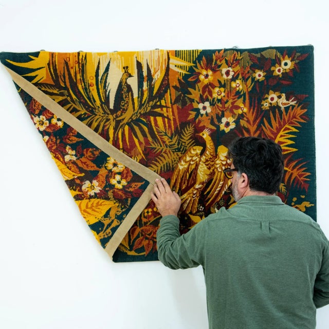 1970s Wool Tapestry by Hervé Lelong, 1970s For Sale - Image 5 of 7