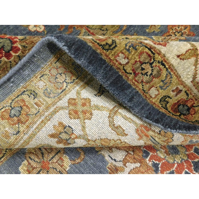 Vintage Hand-Knotted Handspun Wool Rug With Vegetable Dye by Nasser.8'x 9'5" For Sale - Image 18 of 18