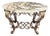 Italian Gilt Iron Régence Style Oval Marble Top Coffee Table For Sale