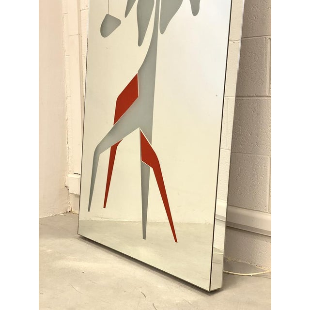 Backlit Mirror Coat Rack, 1980s For Sale - Image 11 of 18