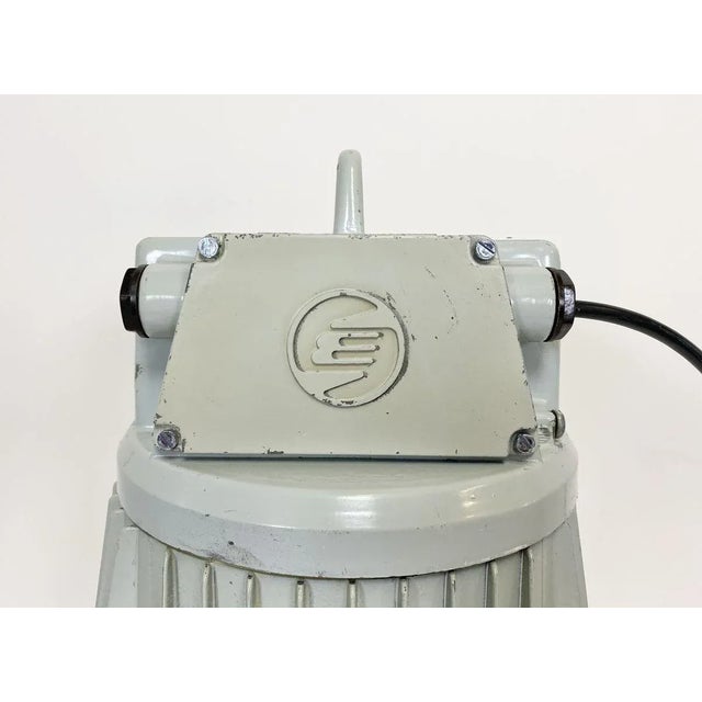 Vintage Black Enamel Industrial Pendant Light, 1960s For Sale - Image 4 of 12