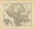 Roman Balkans Map, 1880 For Sale