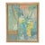 Vintage Original Pixelated Botanical Still Life Painting Framed For Sale