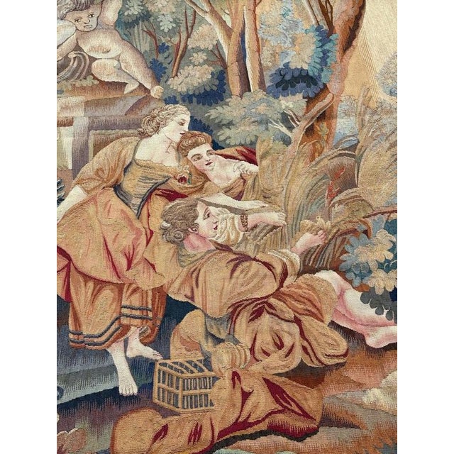 Vintage French Aubusson Tapestry, 1940s For Sale - Image 17 of 18