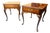 1970s Pair of Councill Craftsmen Mahogany Queen Anne Lamp Tables For Sale