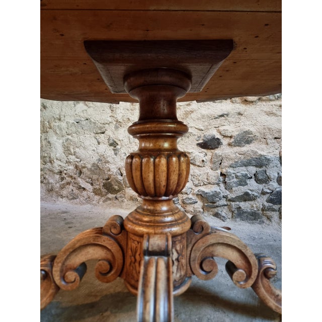 Antique French Walnut Violin Table / Centre Table with Drawer, C. 18801900, 1890s For Sale - Image 17 of 18