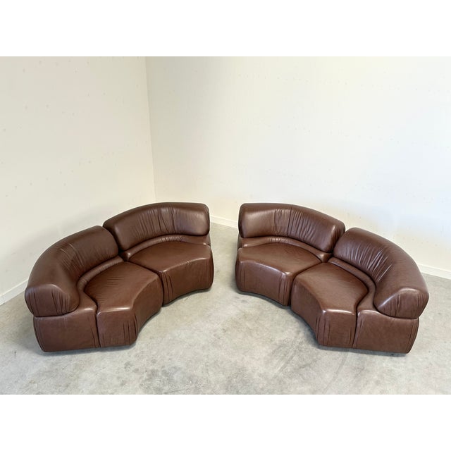Mid-Century Modern Modular Cosmos DS 28 Sofa by Ulbald Klug & De Sede, 1970s, Set of 4 For Sale - Image 3 of 16