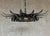 Vintage Spanish Silver & Gold Gilt Metal Ceiling Fixture For Sale - Image 4 of 12
