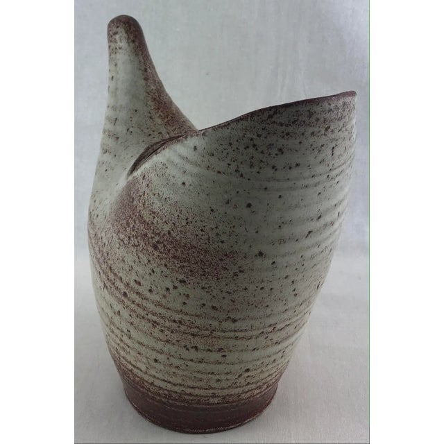 Accolay Accolay French Ceramic Vase or Vessel, Manner of A. Kostanda, 1960s For Sale - Image 4 of 10