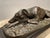 19th Century French Bronze Reclining Greyhound by Christopher Fratin, 1801-1864 For Sale - Image 9 of 12