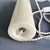 Stone Vintage Cream Alabaster Table Lamp with Wicker Shade, 1960s For Sale - Image 7 of 9