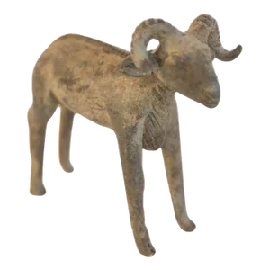 Vintage African Ram Sculpture