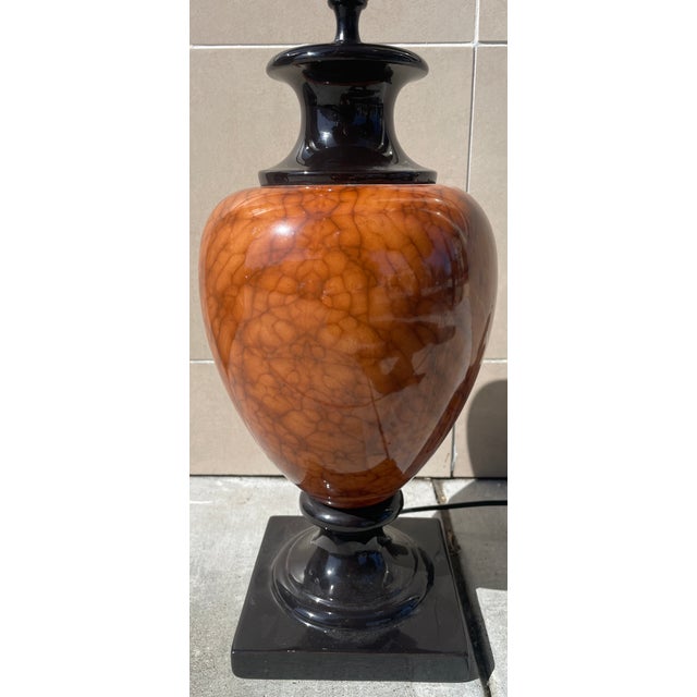 1960s Vintage French Ceramic Table Lamp For Sale - Image 5 of 5