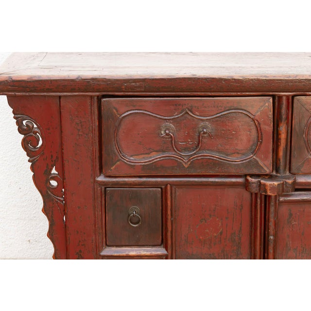 Early 20th Century Early 20th Century Painted Butterfly Sideboard For Sale - Image 5 of 10