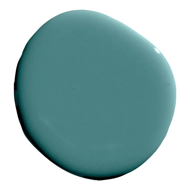 BACKDROP Adhesive Sample Swatch in Sicily Or Cyprus (Warm, Saturated Teal) For Sale
