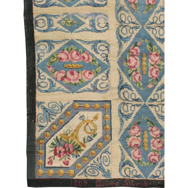 Galerie Shabab Collection Early 20th Century European Savonnerie Rug For Sale - Image 4 of 10