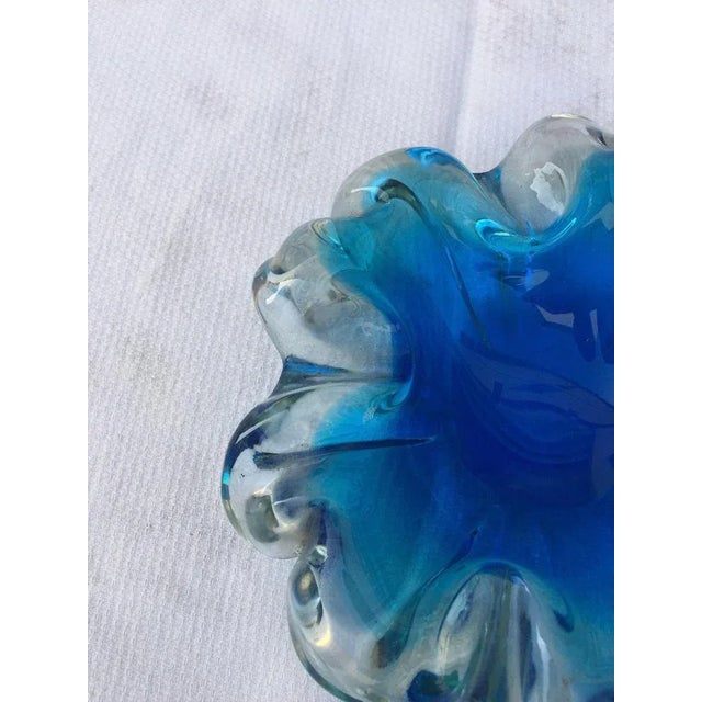 1970s Mid-Century Modern Murano Sommerso Glass Ashtray by Seguso Murano, Italy, 1970 For Sale - Image 5 of 10