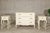 French Provincial Style West Michigan Company Cream Dresser and Nightstands Set For Sale In New York - Image 6 of 12