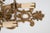 Brass 1950s Spanish Rococo Sand-Cast Brass 3-Light Sconces With Crystals - A Pair For Sale - Image 8 of 12