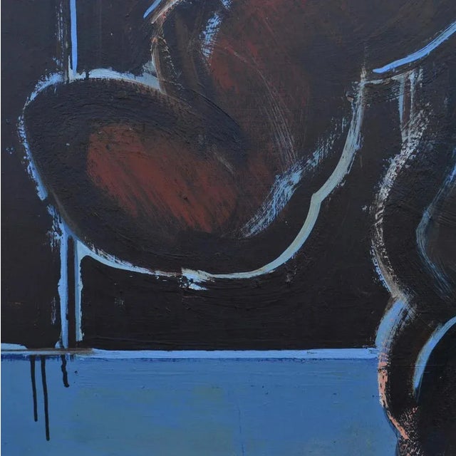 John Kaine, Seated Figure, 1961, Acrylic on Board For Sale - Image 3 of 9
