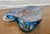 Hand-Blown Blue Art Glass Candy Dish With Copper Inclusions | Sculptural Modern Glass Bowl | Mid Century Modern Decor Accent, C. 1960's For Sale In New York - Image 6 of 11