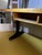 1950s Vintage 1950s Maple Student Desk With Black Steel Legs and Cubby Storage For Sale - Image 5 of 9