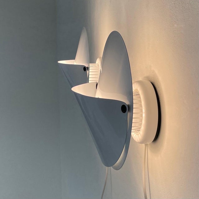 Giovi Wall Lamps in White Metal and Rubber by Achille Castiglioni for Flos, 1976, Set of 2 For Sale - Image 13 of 14