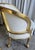 1920s French Gilt Wood Louis XV Style, Fauteuil Marquise Pair of Chairs, Tufted Chairs For Sale - Image 12 of 18