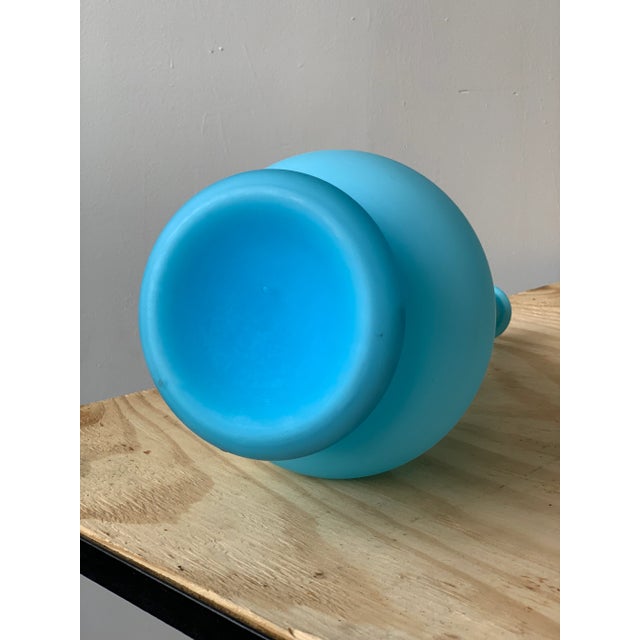 1960s Vintage Satin Glass Knobbed Vase For Sale In New York - Image 6 of 7