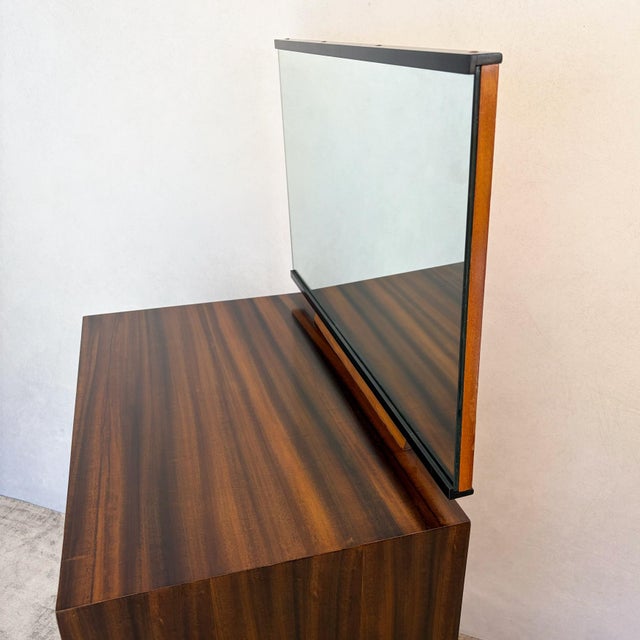 Black Walnut C Range Chest of Drawers with Mirror by John & Sylvia Reid for Stag, 1950s For Sale - Image 8 of 12