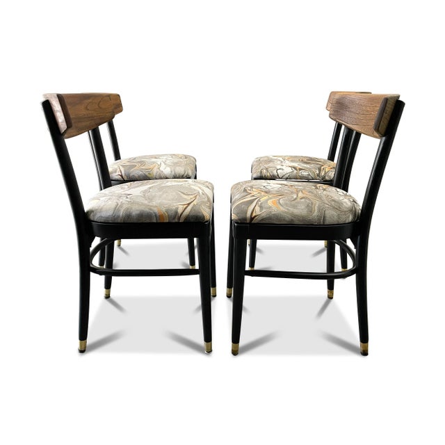 Mid-Century Modern Thonet Bentwood Dining Chairs - Set of Four For Sale - Image 3 of 15
