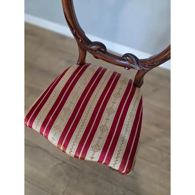 Victorian Balloon Back Chairs in Rosewood, Set of 6 For Sale - Image 3 of 10