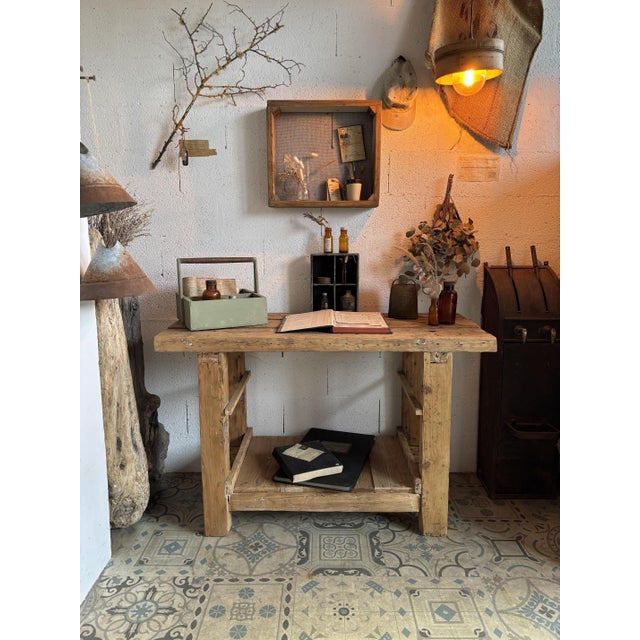 Rustic Fir Workbench, 1950s For Sale - Image 11 of 11