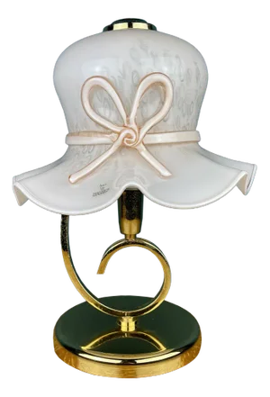 Italian Pink Murano Table Lamp, 1980s