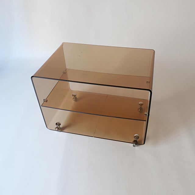 Side Table from Michel Dumas, 1970, in Good conditions. Designed 1970 to 1979 This piece is attributed to the mentioned...