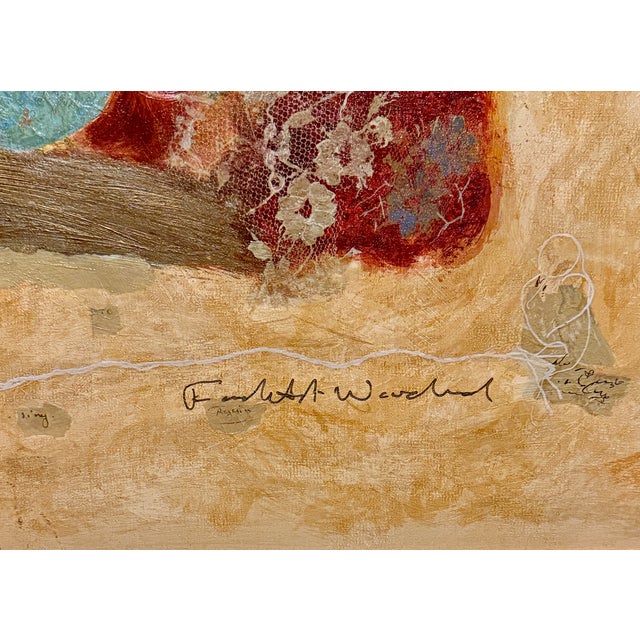 Late 20th Century Late 20th Century Roy Fairchild-Woodard, "Time to Sing Again", Serigraph and Mixed Media For Sale - Image 5 of 8