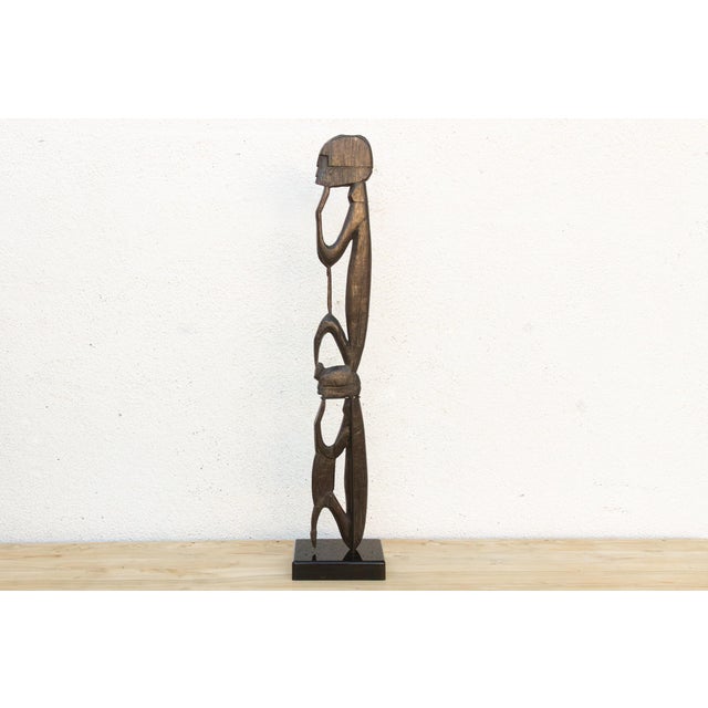 Wood Tribal West African Primordial Ancestor Figure For Sale - Image 7 of 9