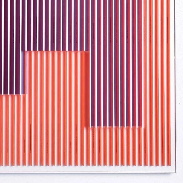 Jose Margulis, Orange Molecule 1 - Geometric Abstract Kinetic Art, 2018 For Sale - Image 4 of 5