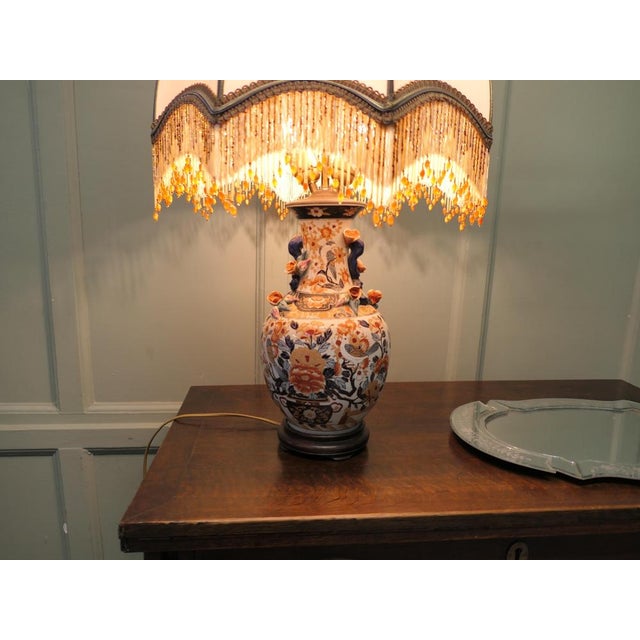 Famille Rose Vase Lamp, 1920s For Sale - Image 6 of 8