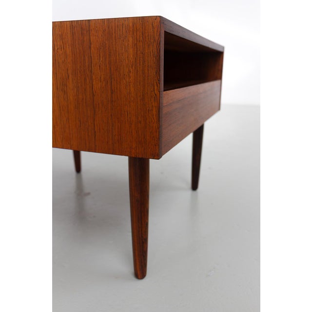 1960s Danish Rosewood Side Table with Drawer, 1960s For Sale - Image 5 of 18