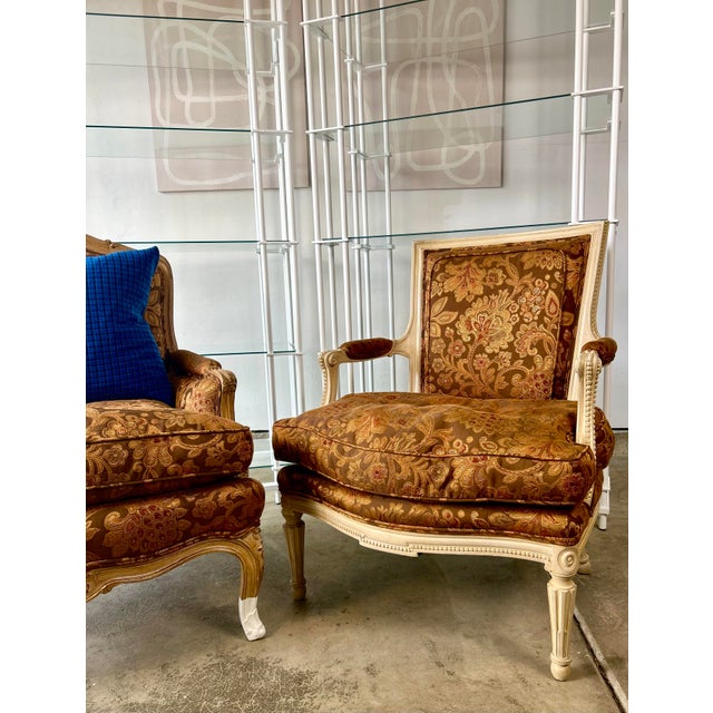 Add a touch of timeless French sophistication to your space with this Louis XVI-style fauteuil. This armchair features the...