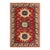 Rustic Shirwan Red/Beige Wool Rug - 4'1''x5'10'' For Sale